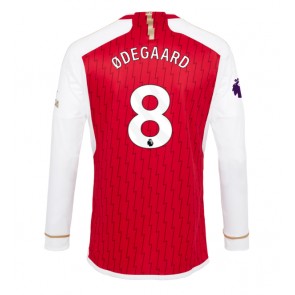 Arsenal Martin Odegaard #8 Koszulka Podstawowych 2023-24 Długi Rękaw